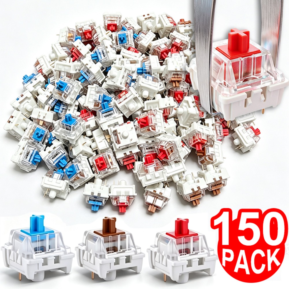 Gaming Keyboard Blue Switches - 1-150 Peças de Interruptores Mecânicos DIY