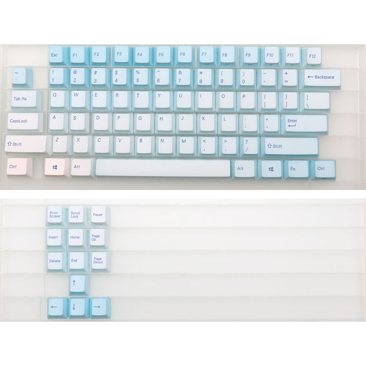 Gaming Keyboard Blue Switches - 87 teclas azul fosco teclas cereja