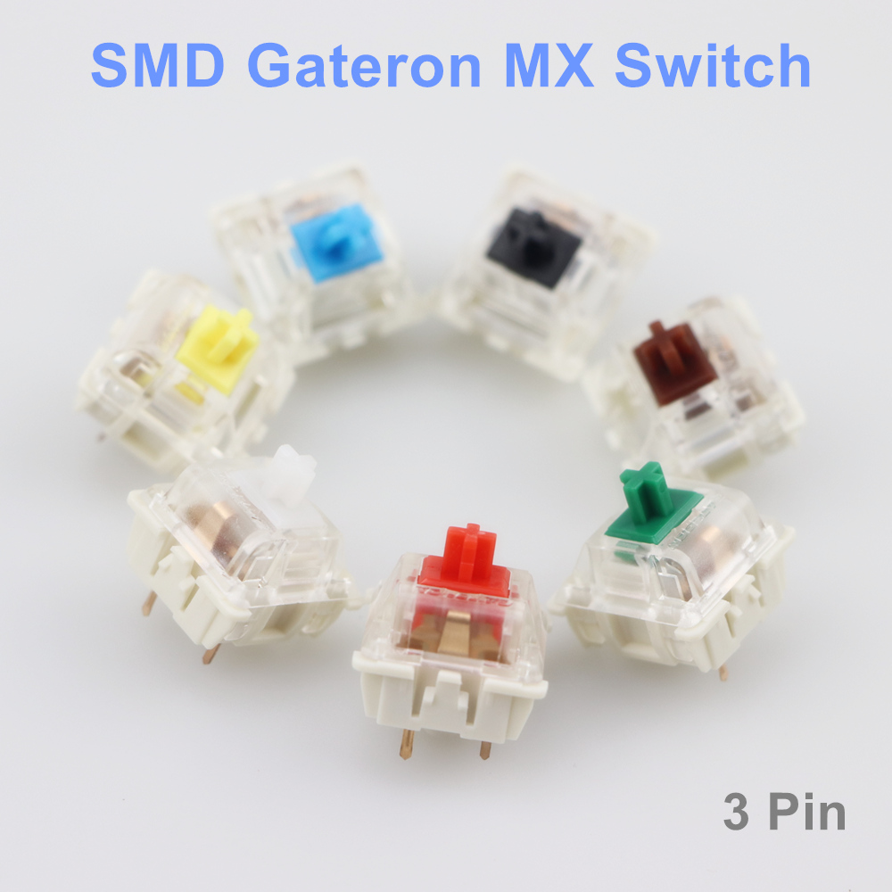 Gaming Keyboard Blue Switches - Switches Gateron SMD para teclado mecânico,
