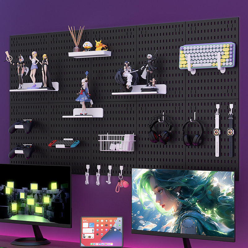 Gaming Keyboard And Mouse - Prateleira Adesiva para Jogos – Montagem