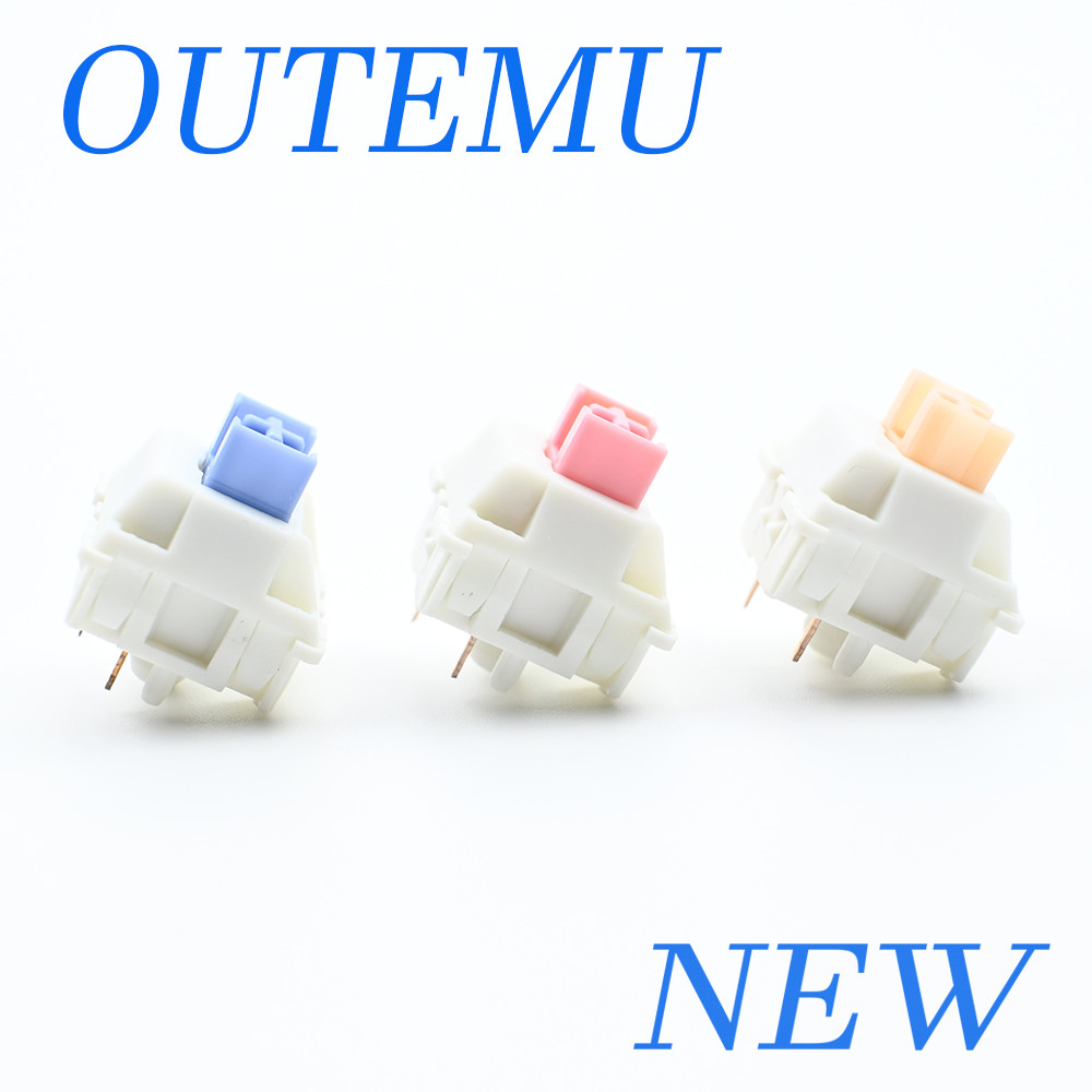 Gaming Keyboard Blue Switches - Outemu interruptores lubrificados teclado mecânico 5pin