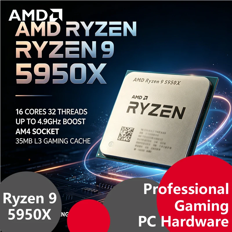 Amd Cpu Ryzen 9 - Processador AMD Ryzen 9 5950X Zen3