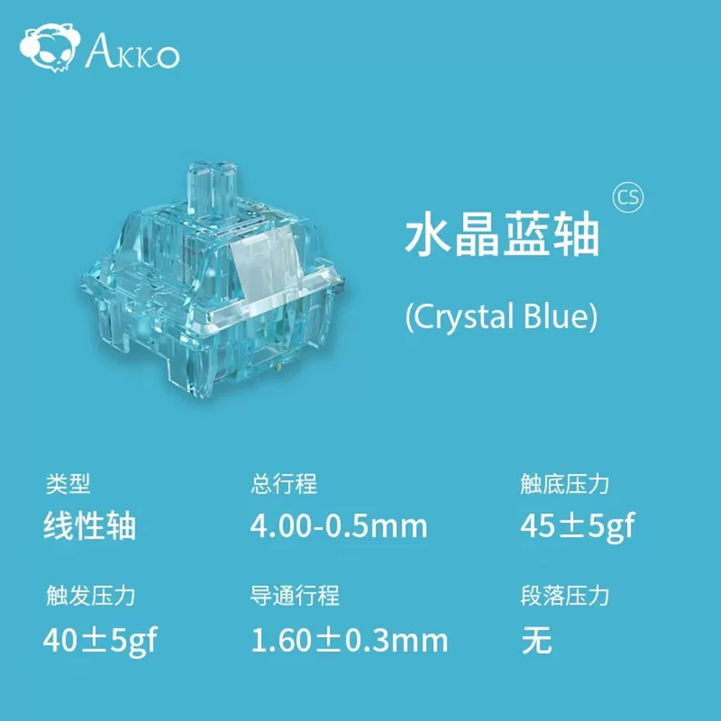 Gaming Keyboard Blue Switches - Akko cristal v3 interruptor vinho vermelho