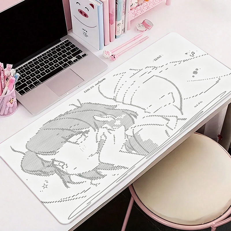 Gaming Keyboard And Mouse - 1Pç Mouse Pad de Couro Anime