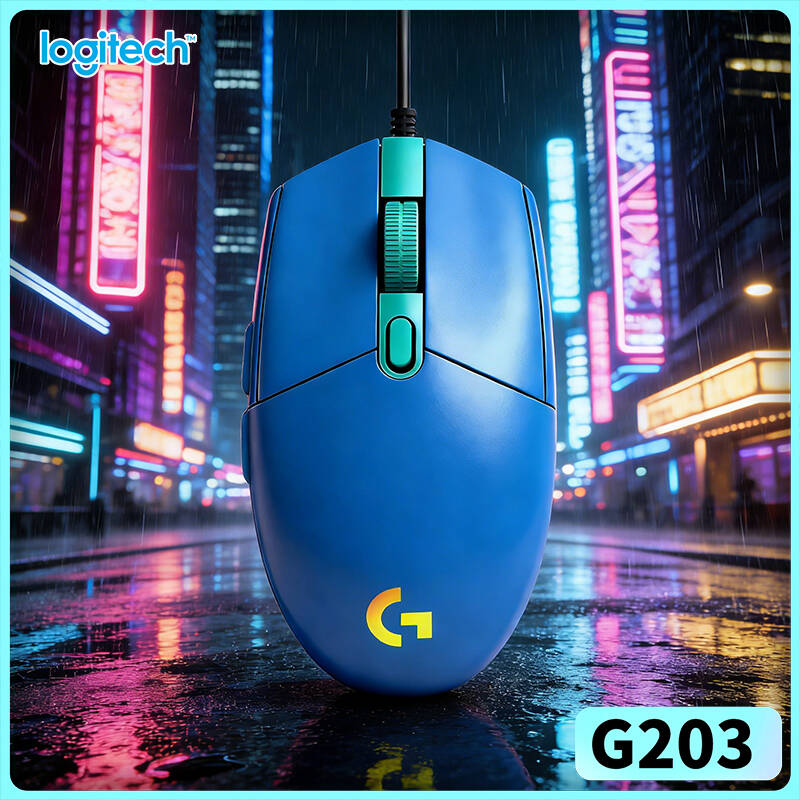 Mouse com Fio Logitech G203 pa - Logitech Mouse G203 avaliação e preço