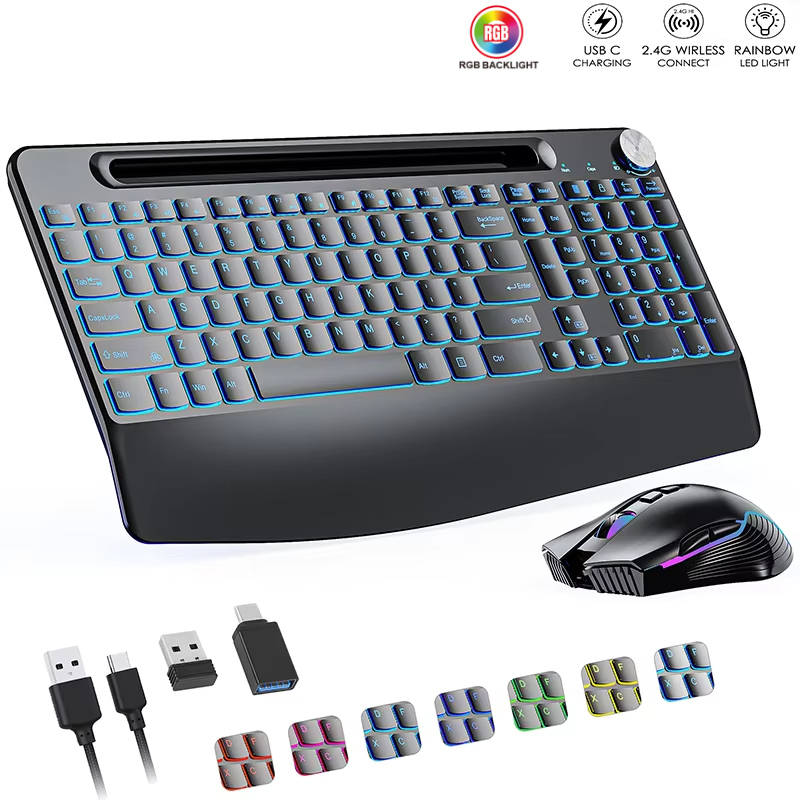 Combinação de teclado e mouse  - Gaming Keyboard And Mouse Combo Wireless avaliação e preço