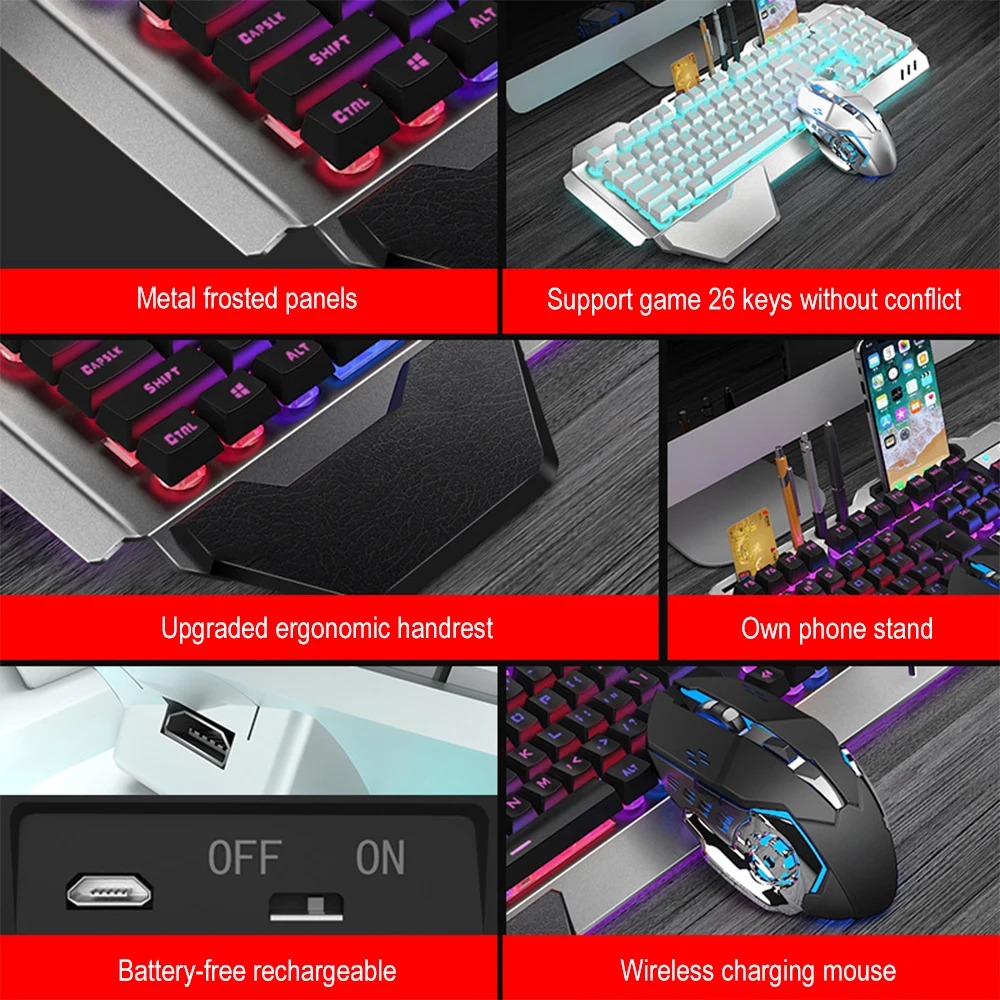 K680 Teclado e Mouse Sem Fio R - Gaming Keyboard And Mouse Combo Wireless avaliação e preço