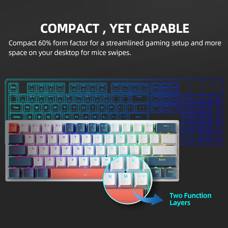 K500-B61achenike Mini Keybaord - Keyboard Gaming Mac avaliação e preço