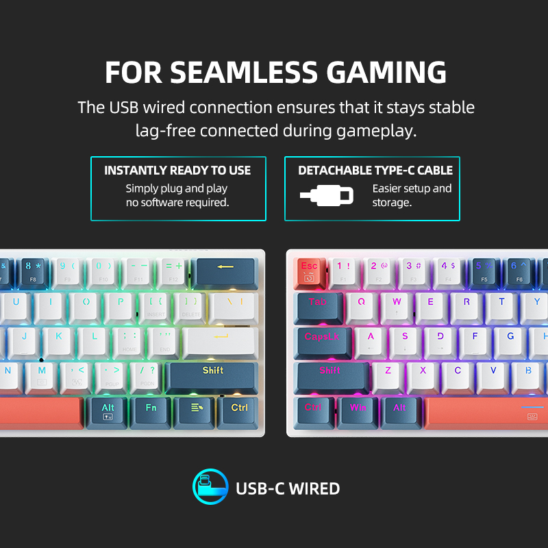 K500-B61achenike Mini Keybaord - Keyboard Gaming Mac avaliação e preço