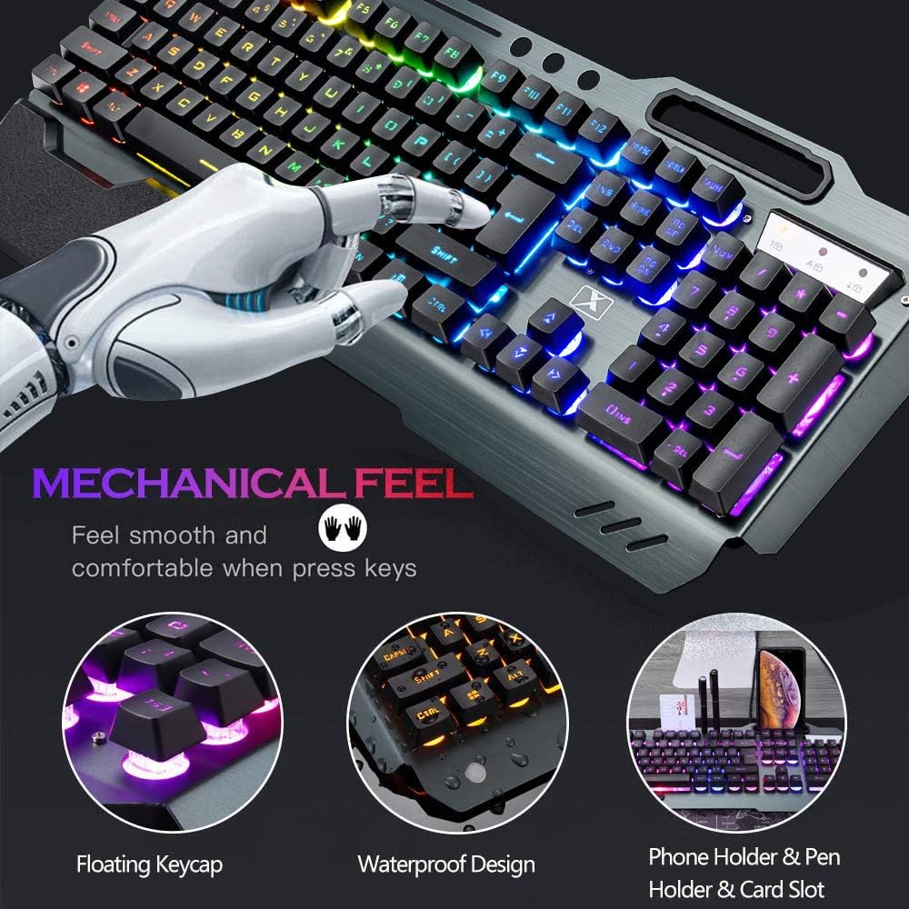Combinação de teclado e mouse  - Gaming Keyboard And Mouse Combo Wireless avaliação e preço