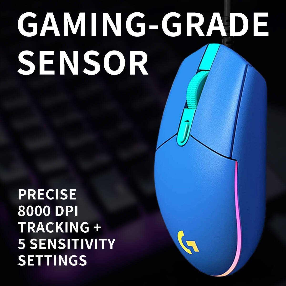 Mouse Gamer Logitech G203 com  - Logitech Mouse G203 avaliação e preço