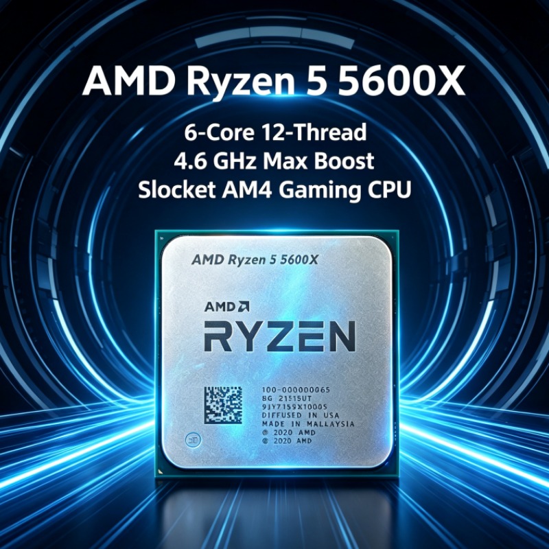 AMD R7... Ryzen 5 5600X CPU pa - Amd Cpu Ryzen 5 avaliação e preço