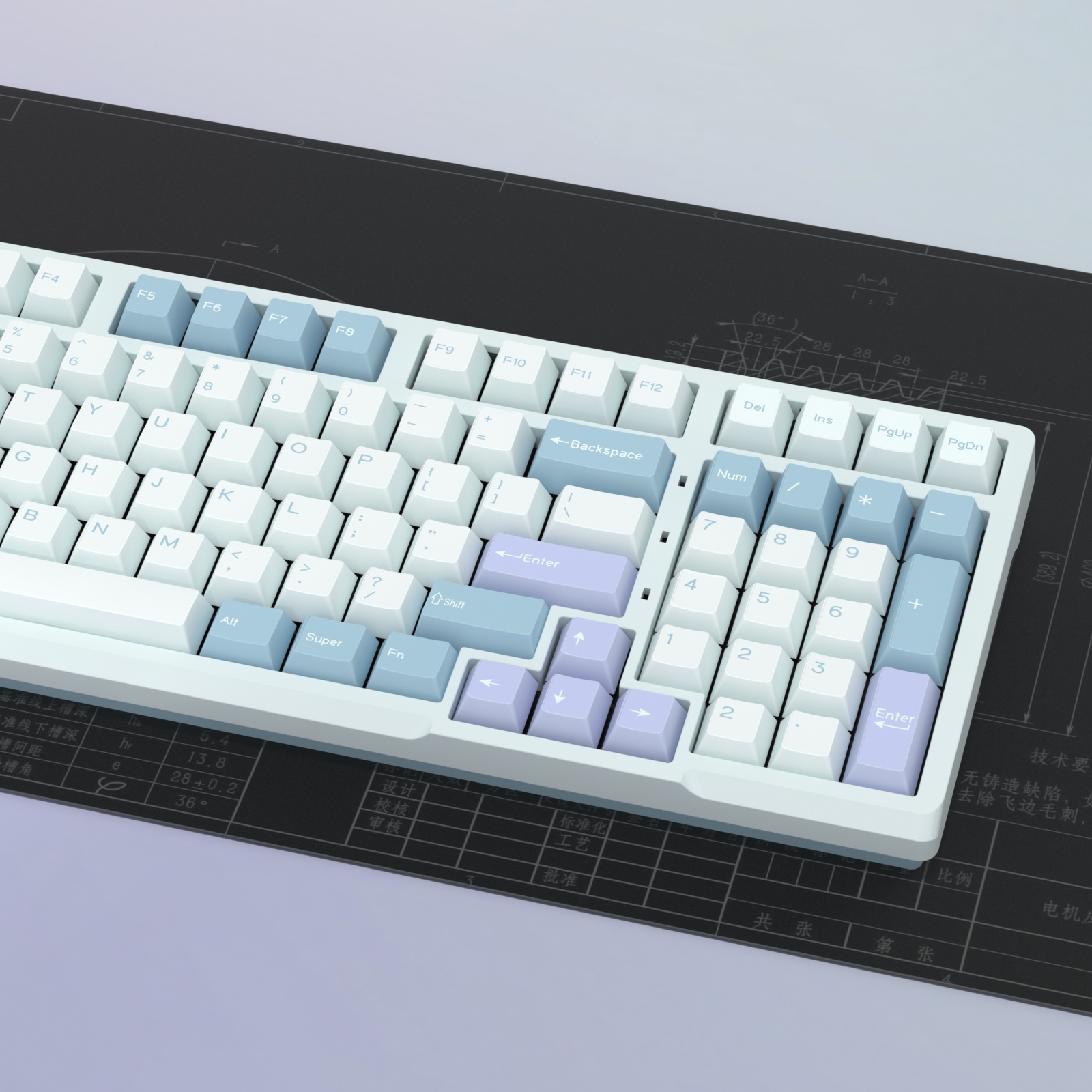 Kbdiy gmk ilusão keycap cereja - Gaming Keyboard No Number Pad avaliação e preço