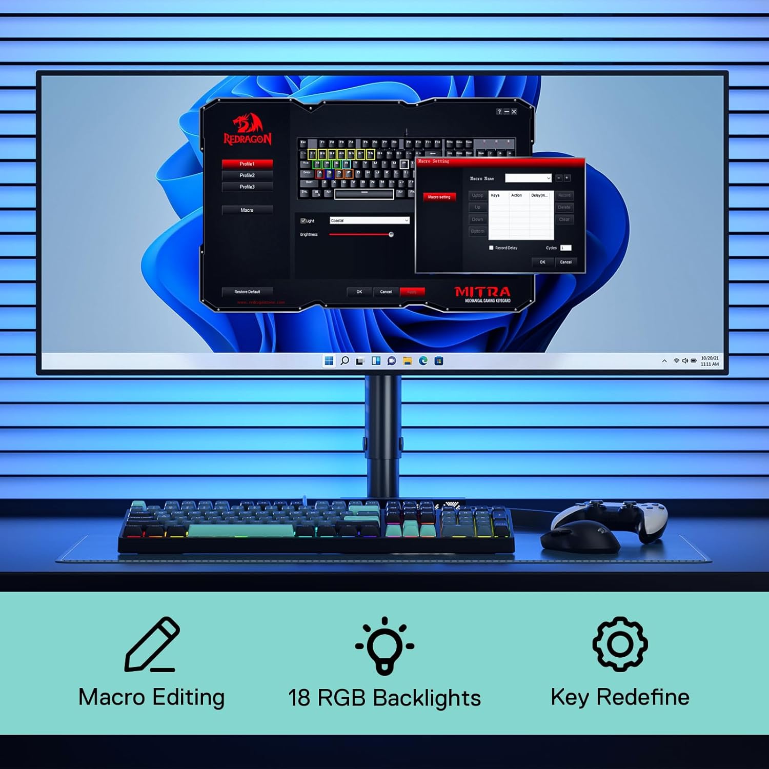 Redragon K582 SE com fio RGB 1 - Keyboard Gaming Mac avaliação e preço