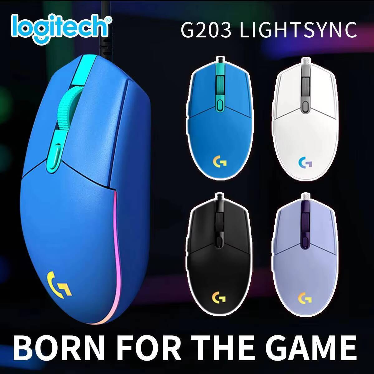 Mouse gamer com fio Logitech G - Logitech Mouse G203 avaliação e preço