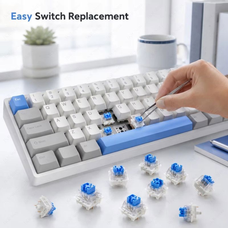 DT21 100 Peças de Interruptore - Gaming Keyboard Blue Switches avaliação e preço