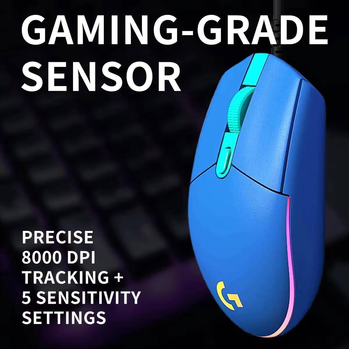 Mouse gamer com fio Logitech G - Logitech Mouse G203 avaliação e preço