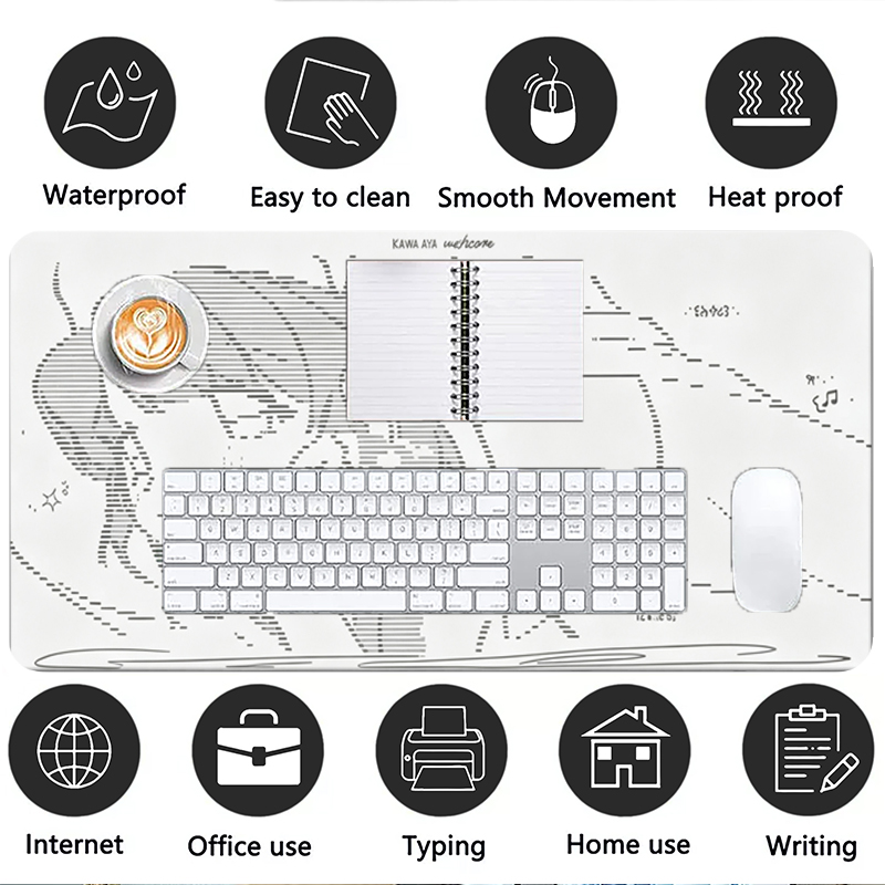 1Pç Mouse Pad de Couro Anime A - Gaming Keyboard And Mouse avaliação e preço