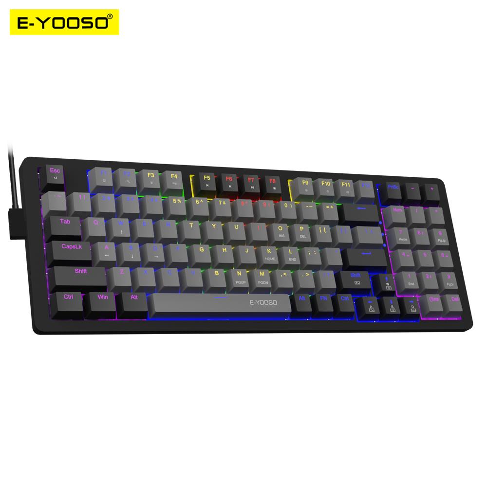 E-YOOSO Z94 Teclado mecânico p - Gaming Keyboard Blue Switches avaliação e preço